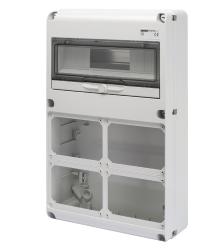 Q-DIN 14 MODULI - 4 FLANGE IB ORIZZONTALI 16/32A SBF IP44 - IP65