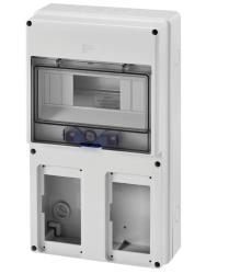 QUADRETTO VUOTO VERTICALE COMBIBLOC 2 PRESE - IP44/55