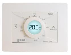 Cronotermostato ambiente a parete Geca Polo 24 giornaliero bianco 35362159N