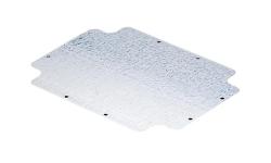 PIASTRA DI FONDO CON VITI DI FISSAGGIO AUTOFILETTANTI - PER CASSETTE 460X380 - IN LAMIERA ZINCATA