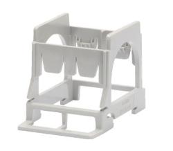 SUPPORTO PER MONTAGGIO COMPONENTI SERIE SYSTEM GUIDA DIN - 2 POSTI - 3 MODULI DIN  