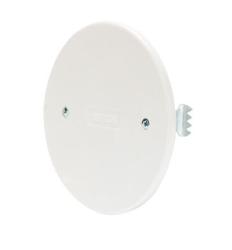 COPERCHIO PER SCATOLE TONDE DA INCASSO - DIAMETRO 85mm - BIANCO - CON GRIFFE