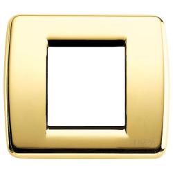 VIMAR IDEA PLACCA RONDO 1-2 MODULI ORO LUCIDO