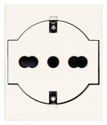 VIMAR LINEA PRESA SCHUKO BIVALENTE 2P+T 16A A FILO BIANCO
