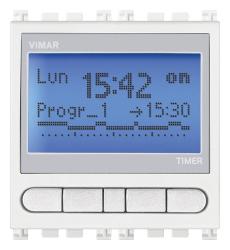 Vimar Orologio programmatore 1 canale biaanco