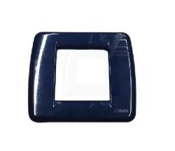 VIMAR IDEA PLACCA 1/2 MODULI TECNOPOLIMERO BLU