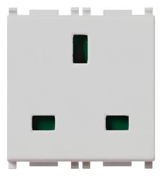 VIMAR PLANA PRESA SICURY 2P+T 13A INGLESE BIANCO