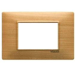 VIMAR PLANA PLACCA 3 MODULI LEGNO CILIEGIO