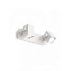 Ideal lux 073545 Mouse ap2 applique 2 luci spot orientabili bianco