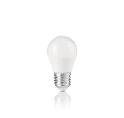 Lampadina E27 led 7w sfera plastica bianca luce calda 6W 3000K