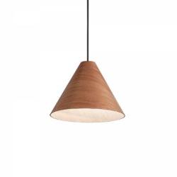 LAMPADA SOSPENSIONE CONO IN LEGNO SCURO KAURI SP1 DARK IDEAL LUX 259130