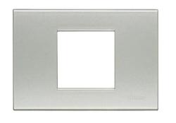 LIGHT PLACCA 2 POSTI GIALLO PERLA