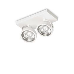 Ideal Lux KONIG PL2 BIANCO Mod. 300559 Lampada Da Soffitto 2 Luci