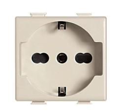 MAGIC TT PRESA SCHUKO AVORIO 2P+T 10/1