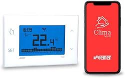 VEMER TUO CRONOTERMOSTATO TOUCH SCREEN WIFI LITE DA PARETE CON PROGRAMMAZIONE SETTIMANALE COLORE BIANCO VE785700
