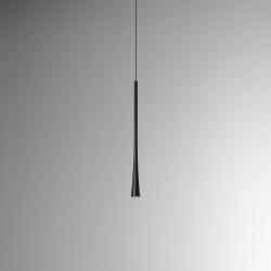 SOSPENSIONE IN ALLUMINIO CON ROSONE AD INCASSO NERO SATINATO 7W LED