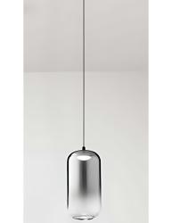 Sospensione Perenz Vetro Borosilicato Contemporaneo Hunter Fumè Specchiato D10 CM H20 CM