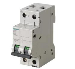 Interruttore magnetotermico Siemens 2P 2A 10 kA, Tipo C