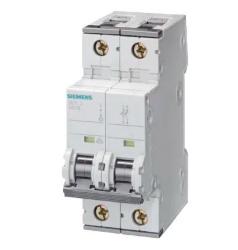 Interruttore magnetotermico Siemens 2P 2A 6 kA, Tipo C