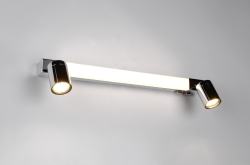 Illuminazione Trio Leuchten Enrico Applique LED Cromo, 3-Luci