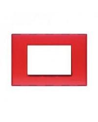 PLACCA LIVING LIGHT 3 POSTI ROSSO GEL