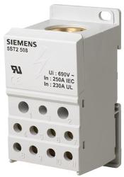 SIEMENS BLOCCO DISTRIBUTORE MODULARE 1 POLO 250A 690V