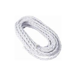 Cavo a treccia in cotone bianco 3G1.5 PREZZO AL MT