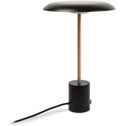FARO BARCELONA 28388, HOSHI LED Lampada da tavolo nera e rame spazzolato