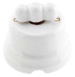 TONDA PULSANTE ROTATIVO 10A IN CERAMICA
