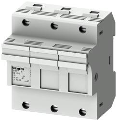 Portafusibili per montaggio su guida Siemens 14 x 51mm, 3P, 50A, 690V