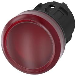INDICATORE LUMINOSO ROSSO LENTE LISCIA