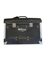 BORSA PORTAUTENSILI NERA IN CUOIO A DUE SCOMPARTI HF4040 HODARA