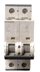 INTERRUTTORE MAGNETOTERMICO 2P 6A 4.5K 2M ACCES.CUR.C