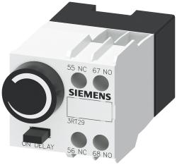 blocco relè temporizzato pneumatico ritardo ON 0,1 ... 30 s 1 NO + 1 NC, per contattori motore grandezza S0