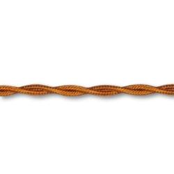 Cavo a treccia in seta bronzo 2X0,50 PREZZO AL MT