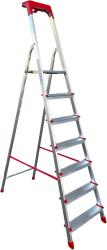 SCALA ALTEA GRADINI 7 ALLUMINIO  DOMESTICA CON PORTAOGGETTI 150 KG 