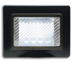 PLACCA AUTOPORTANTE STAGNA IP55 COLORE BIANCO GRIGIO SCURO - 3 MODULI