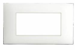 PLACCA YOUNG44 BIANCO - 4 MODULI