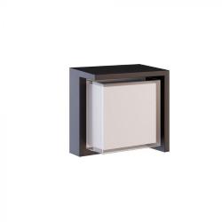 Applique Lampada Da Parete BLIS Quadrato LED Switch 15W 2700/3200/4000k Nero IP65 Beneito Faure 4961
