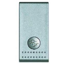 Living light tech tasto serigrafato luce scale 1 modulo grigio NT4925LB