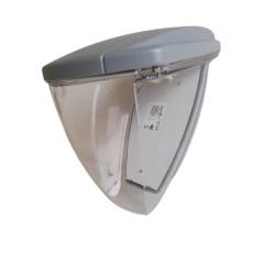 Lord plafoniera da esterno grigia e trasparente 1x26w 230v g24d3