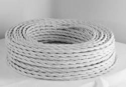 Cavo a treccia in seta bianco 4G1.5 PREZZO AL MT