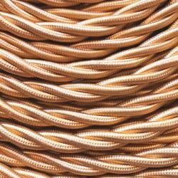Cavo a treccia in seta oro 3G2.5 PREZZO AL MT