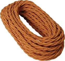 Cavo a treccia in cotone cotto 3G1.00 PREZZO AL MT