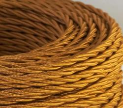 Cavo a treccia in seta bronzo 3G2,5 PREZZO AL MT