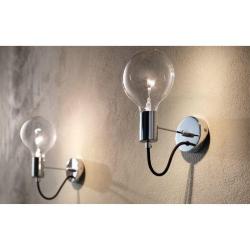 APPLIQUE CROMO TRASPARENTE E27 75W VESOI IDEA10/AP