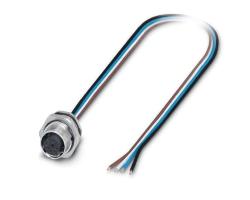 CONNETTORE M12 FEMMINA 4 POLI DA PANNELLO 