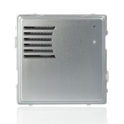 URMET 1148/20 - Sinthesi S2, modulo in alluminio per posto esterno, senza pulsanti, acciaio lucido