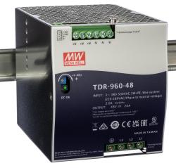 Alimentatore a montaggio su guida DIN MEAN WELL, 48V cc, 20A, 340  550V ca, 960W TDR-960-48