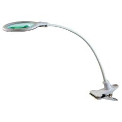 MINI LAMPADA LED CON LENTE DI INGRANDIMENTO 5 DIOTTRIE CON CLIP DI FISSAGGIO  